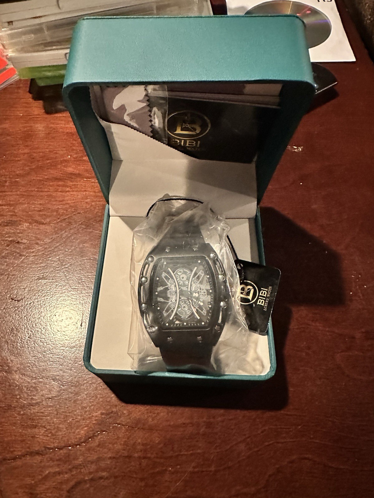 BIBI Luxury B0325 Skeleton Tonneau Men’s Automatic Watch