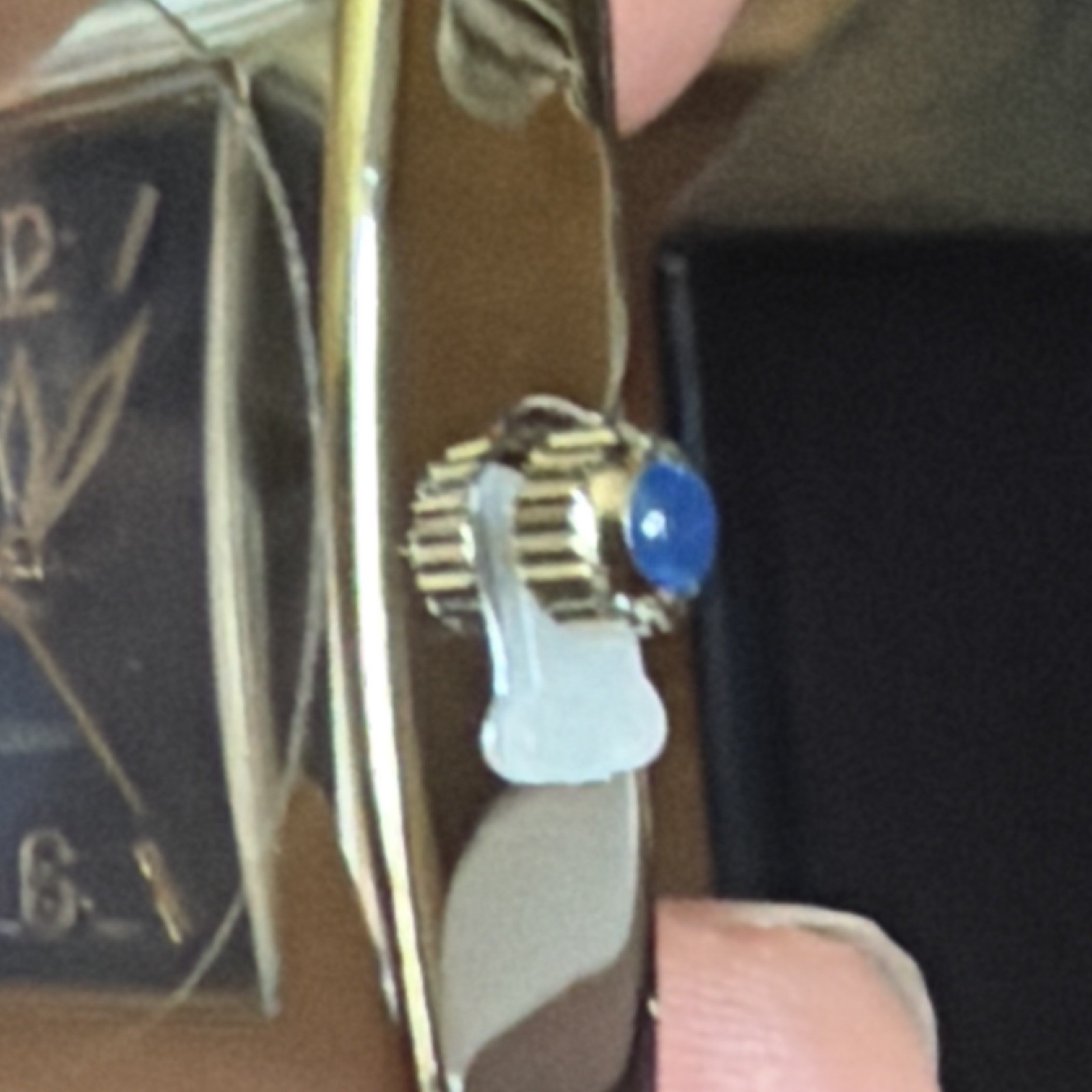 Joan Rivers Classics Women’s Quartz Square Watch Blue Dial Gold Case w/ Box