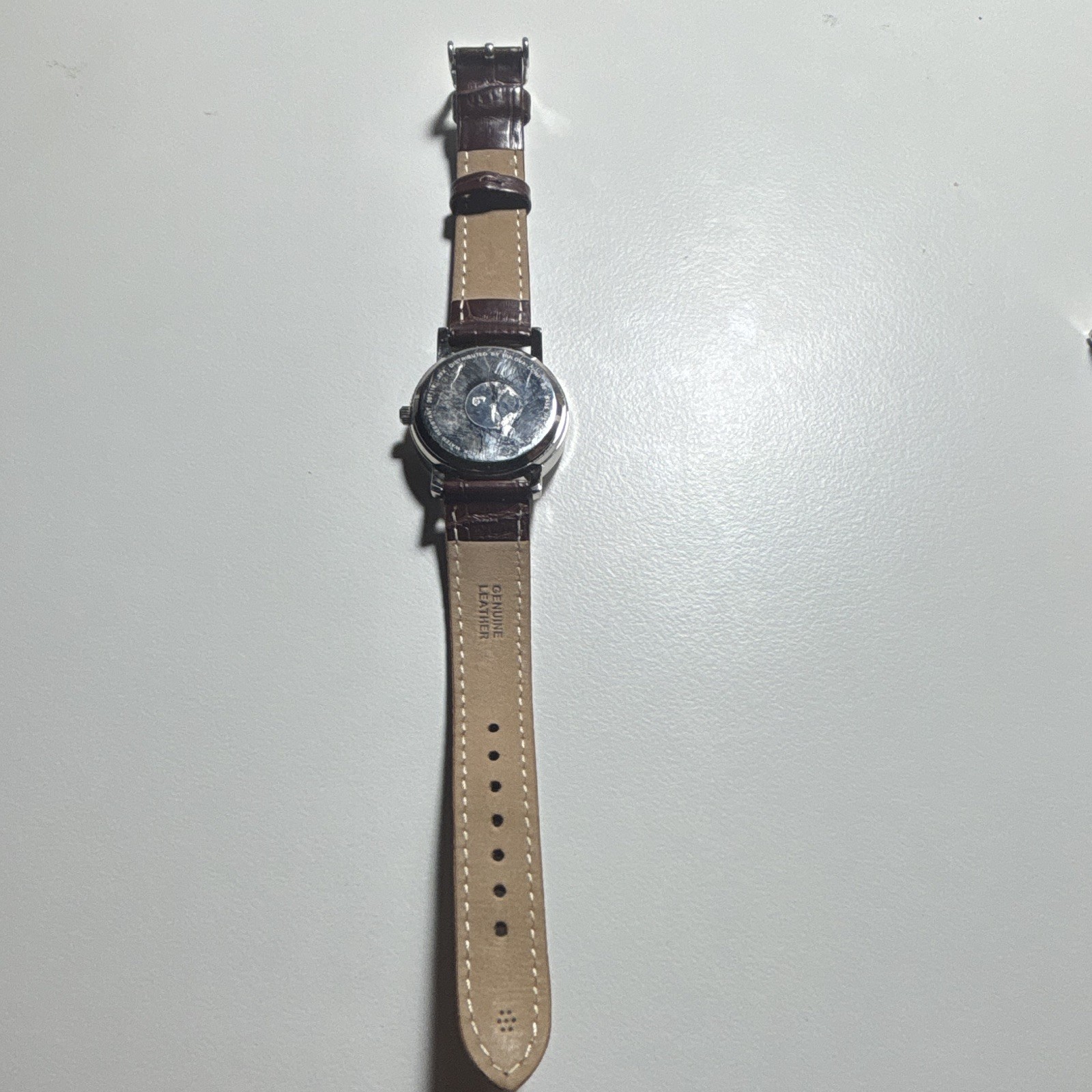 Bulova TFX Women’s Quartz Watch Silver Roman Dial Brown Leather Strap