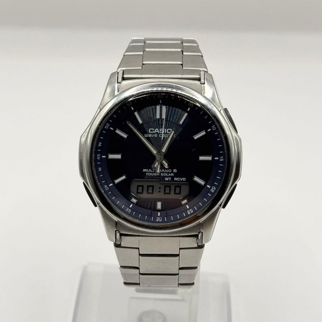 Casio WaveCeptor WVA-M630 Solar Radio-Controlled Watch Silver Japan 072026