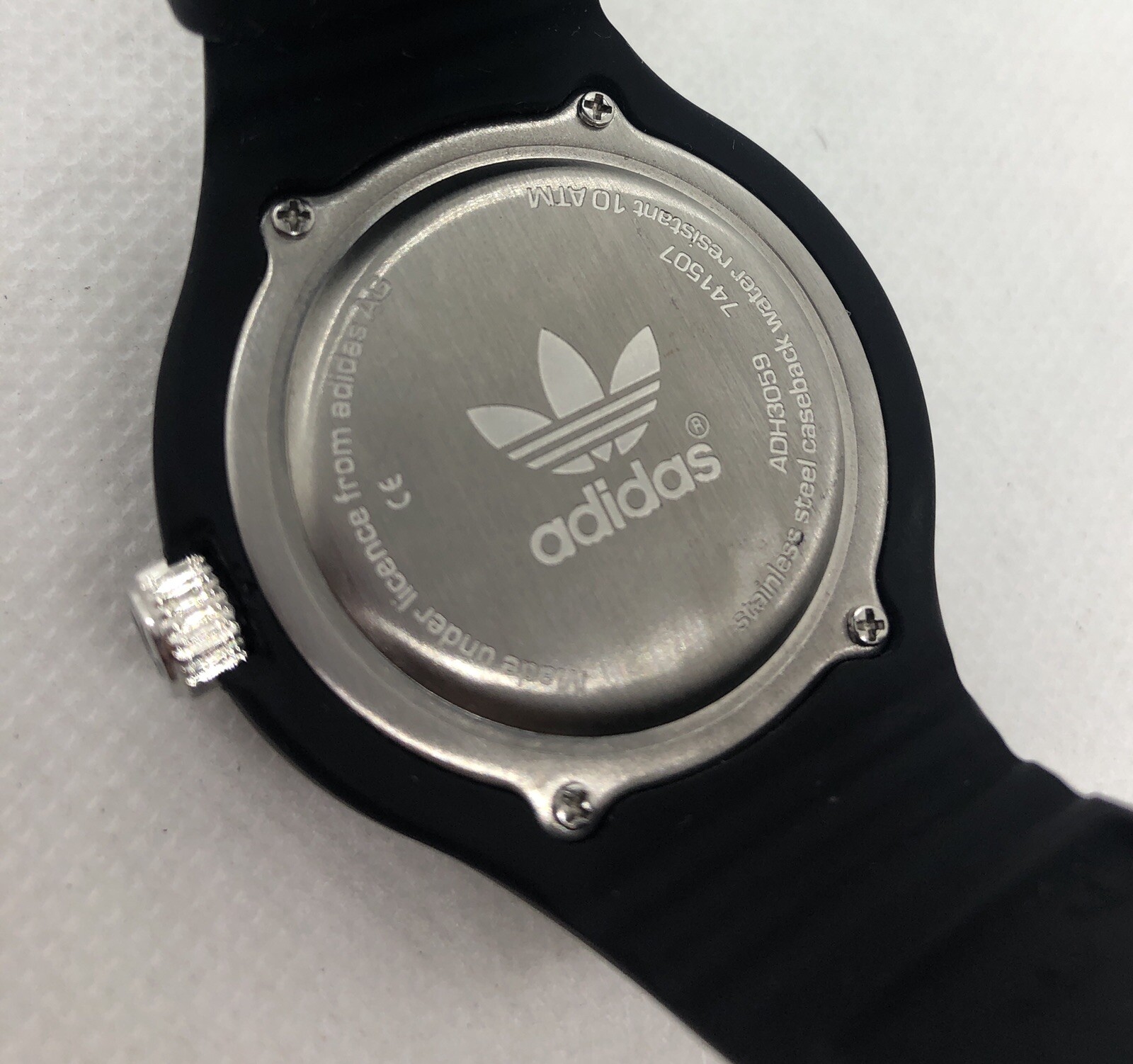 Adidas Unisex Watch ADH3059 High Density Polymer Stainless Steel Caseback
