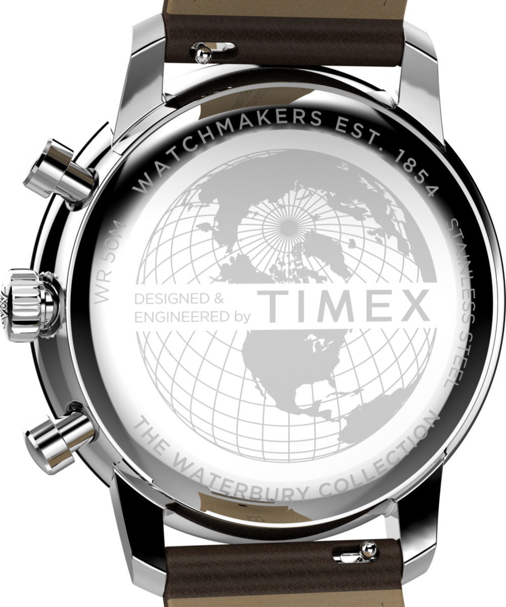 Timex Brown Mens Chronograph Watch Waterbury Metropolitan TW2Y23500