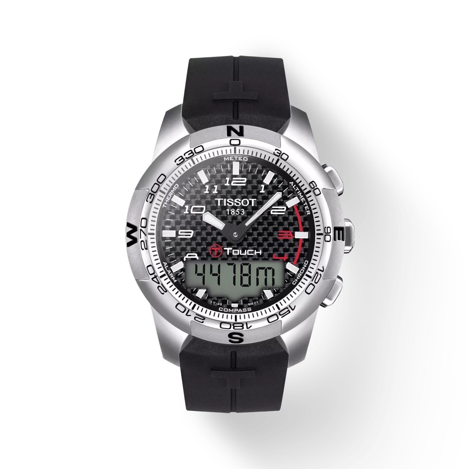 Tissot T-Touch II Titanium Black Rubber Band Men’s Watch T0474204720700