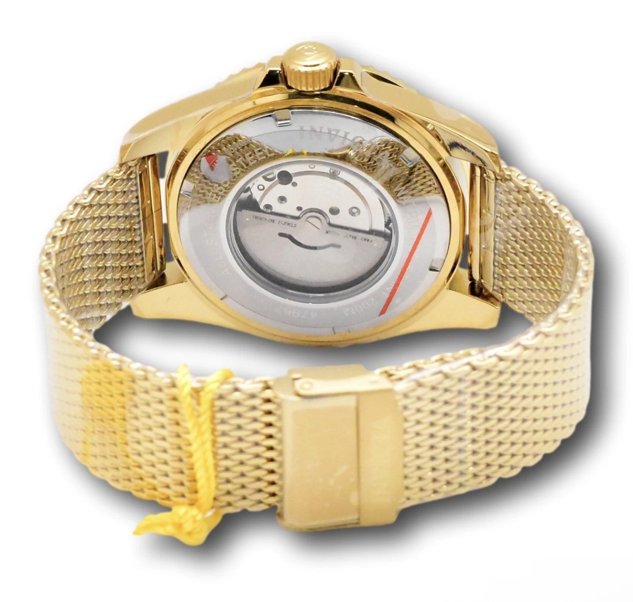 🔥Invicta Grand Diver AUTOMATIC 47mm 200M WR Gold Mesh Band Men’s Watch 47967