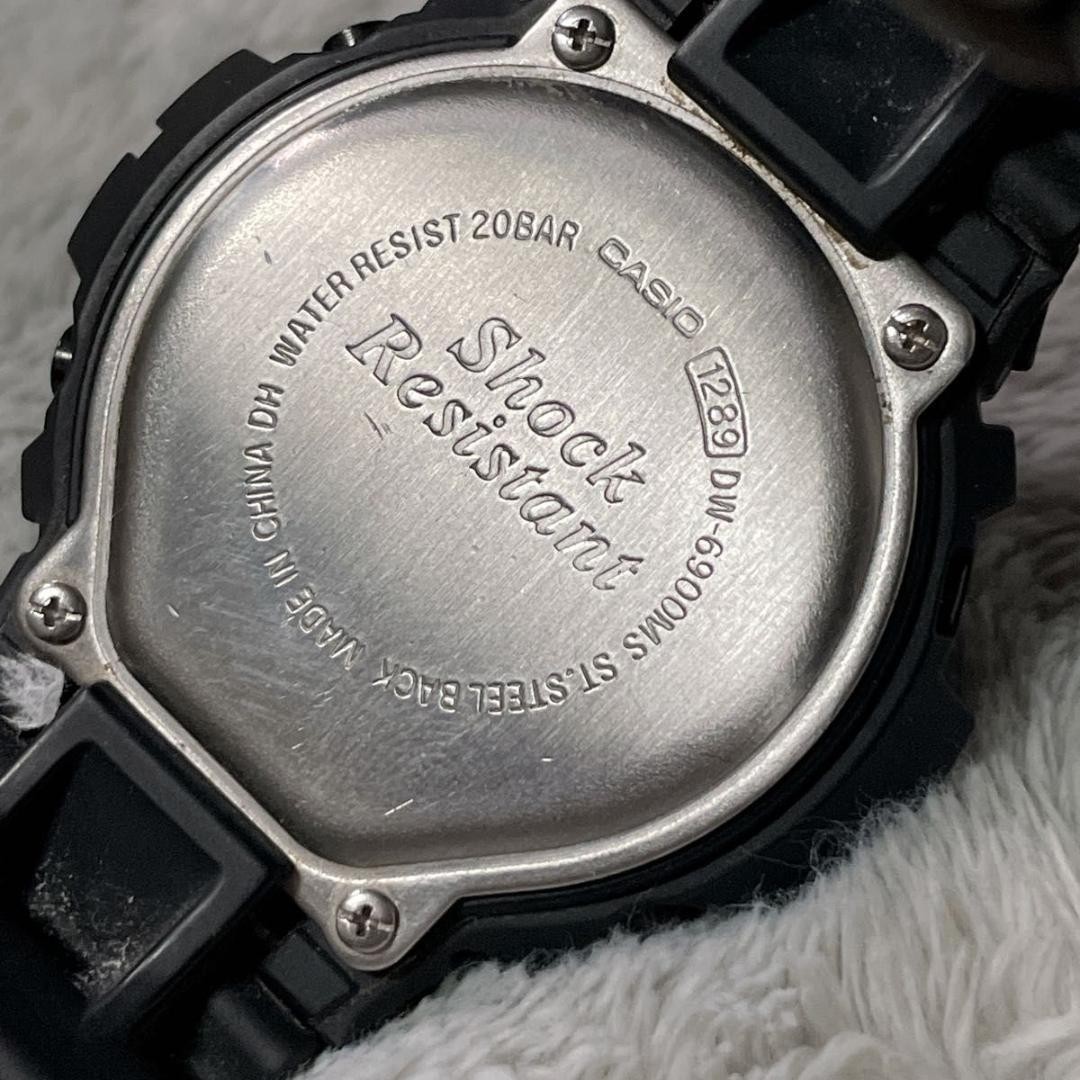 Casio G-Shock DW-6900MS-1 All Black Digital Watch G525