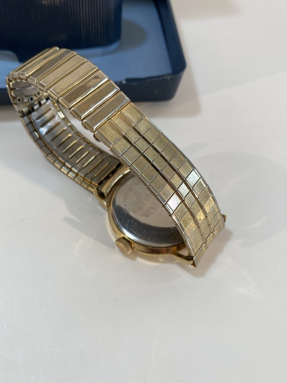 Westclox Crown Line Watch Manual Wind 17 Jewels With Box No Crystal Not Working