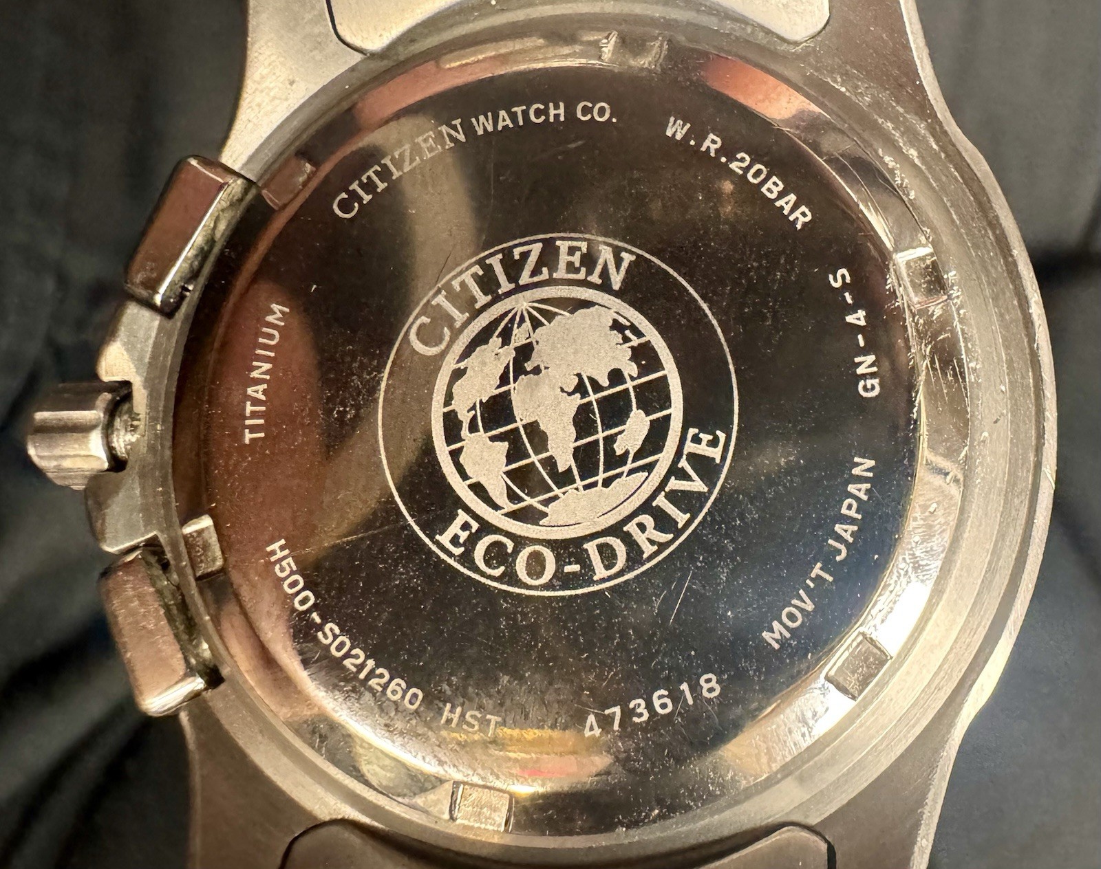 Citizen Eco-Drive Titanium Chronograph H500-S021260 Men’s 42mm Silver 200M Watch