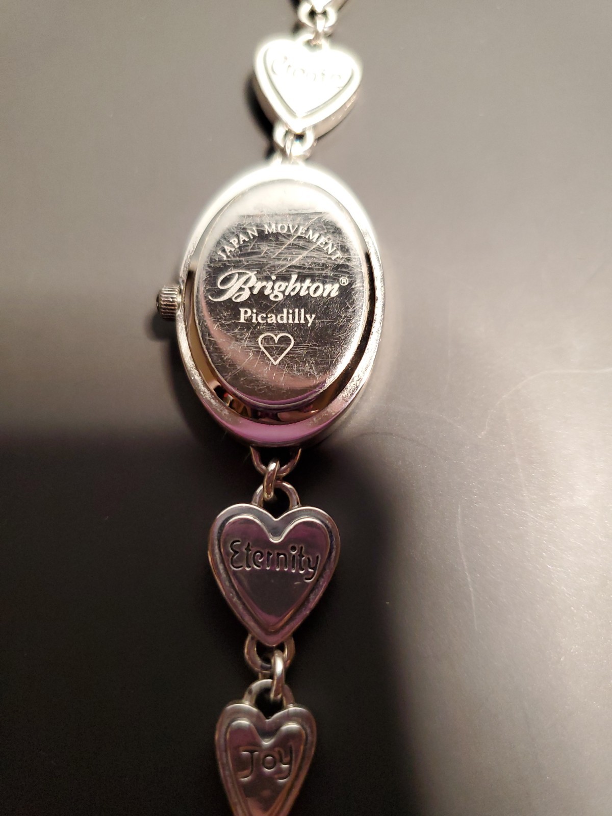Brighton Picadilly Heart Watch 8 Charms In Wristband Multi-Color Hearts – NEW