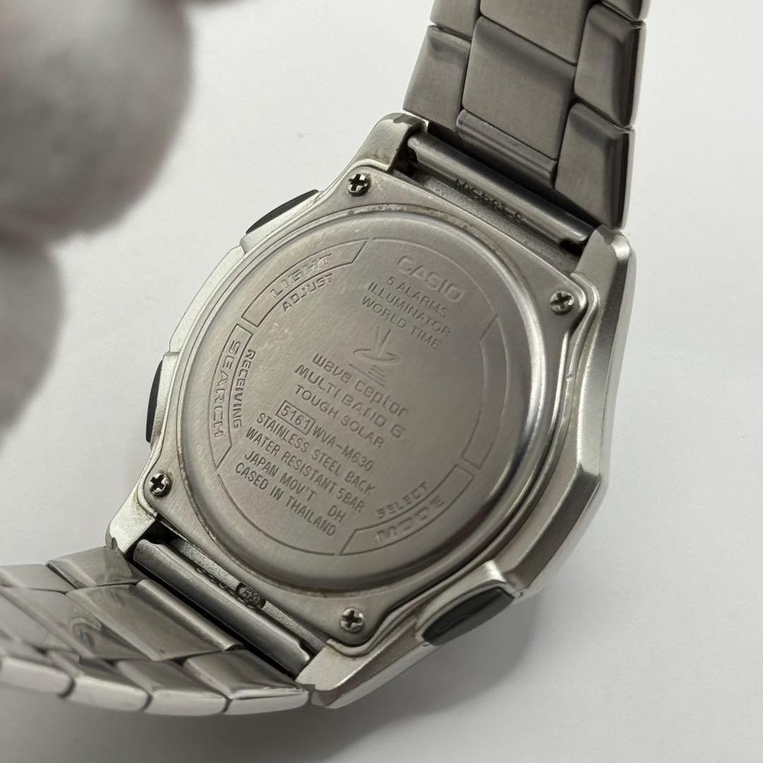 Casio WaveCeptor WVA-M630 Solar Radio-Controlled Watch Silver Japan 072026