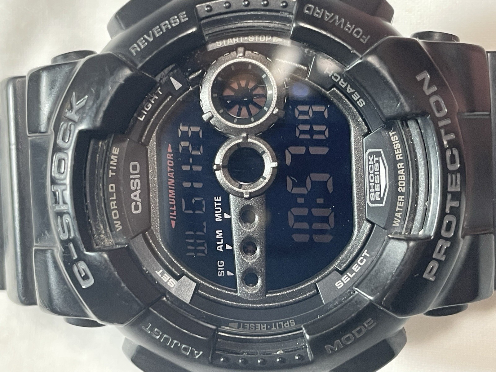 Casio G-Shock GD-100 3263 Black Digital Watch 200M Shock Resist Running
