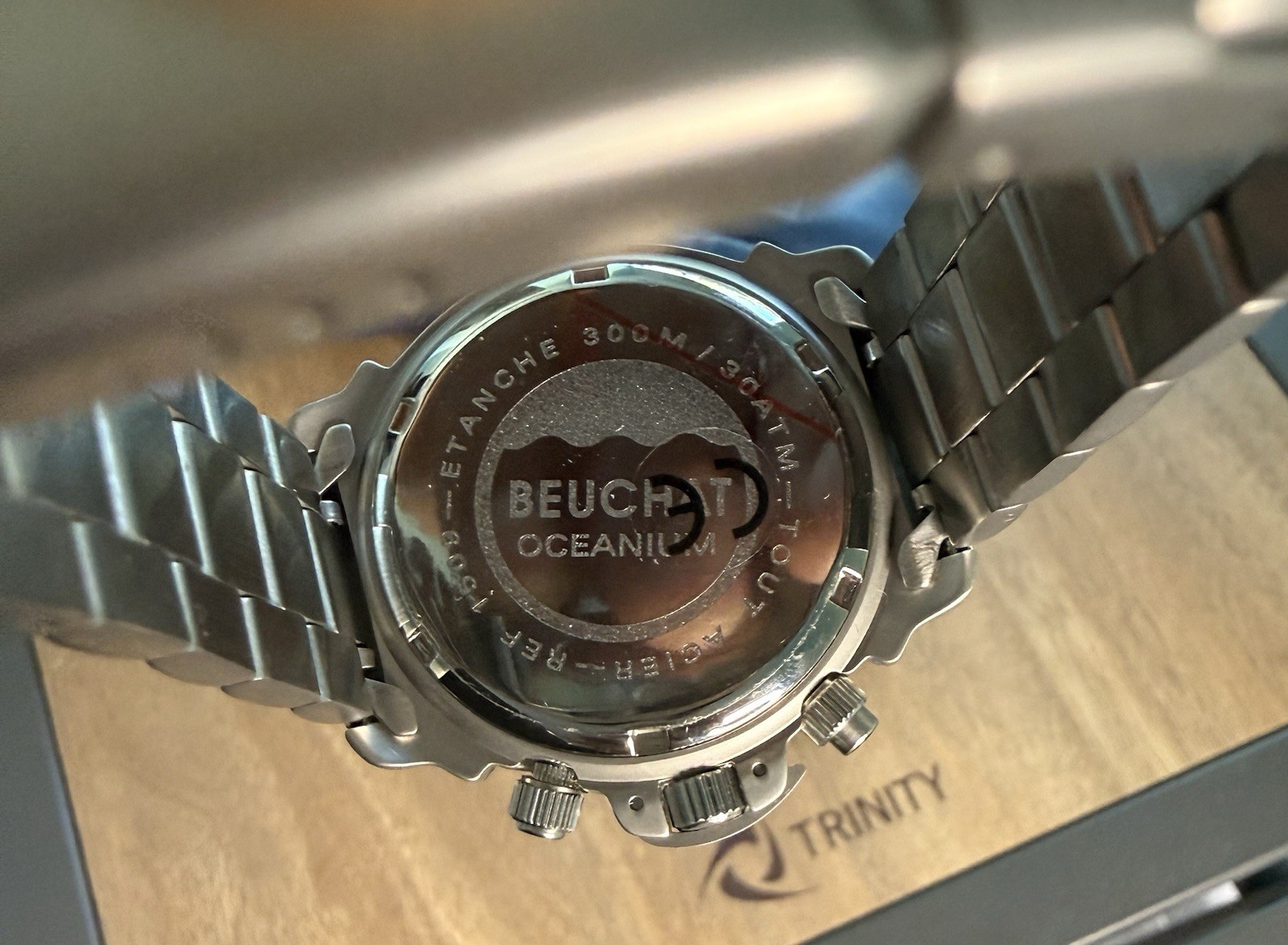 Beuchat Oceanium Sapphire Crystal 300m /30ATM Tout Acier Ref 1509 Etanche