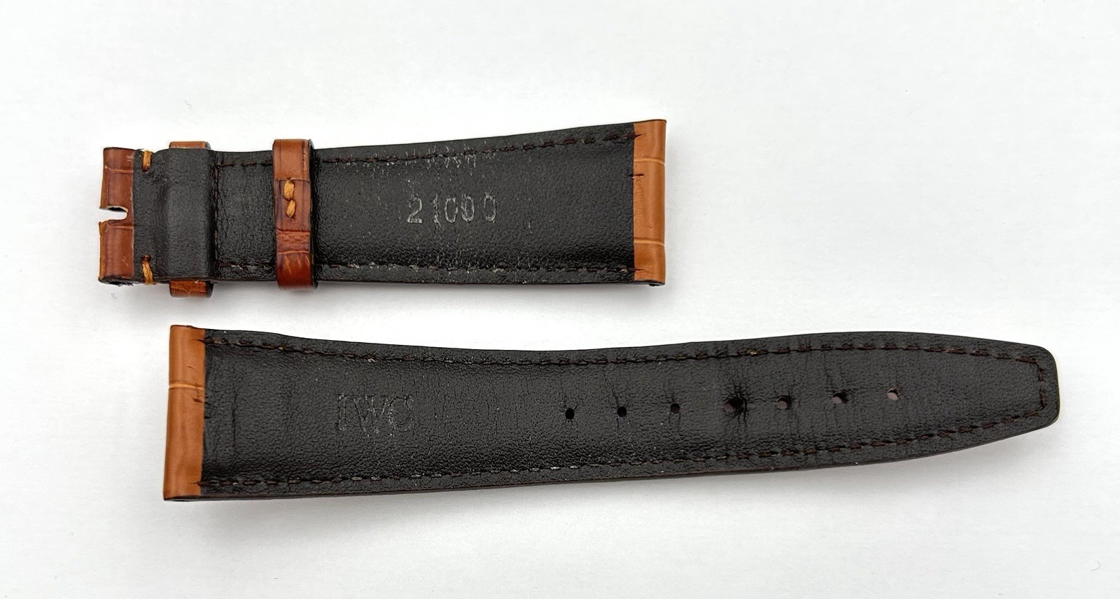 IWC Alligator Leather Strap 22/18 mm Ref. 21090 Brown Watch Band