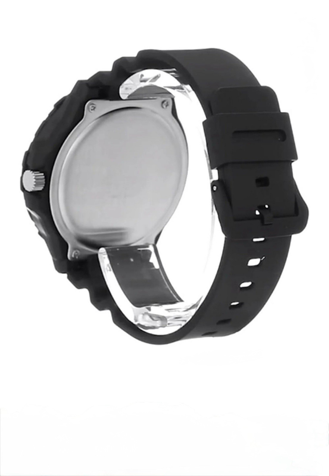 CASIO MRW210H-Quartz Analog WR 100m Black Resin 44.6mm White Dial Day/Date