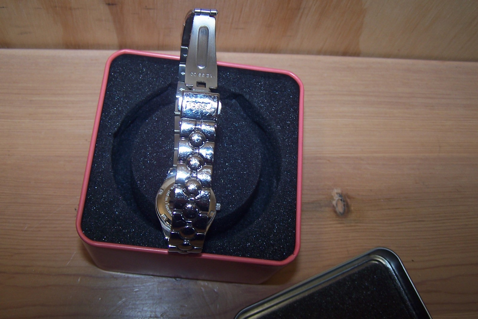 Fossil Arkitekt Watch Women’s Silver Iridescent Purple Rare FS-2884 NIB