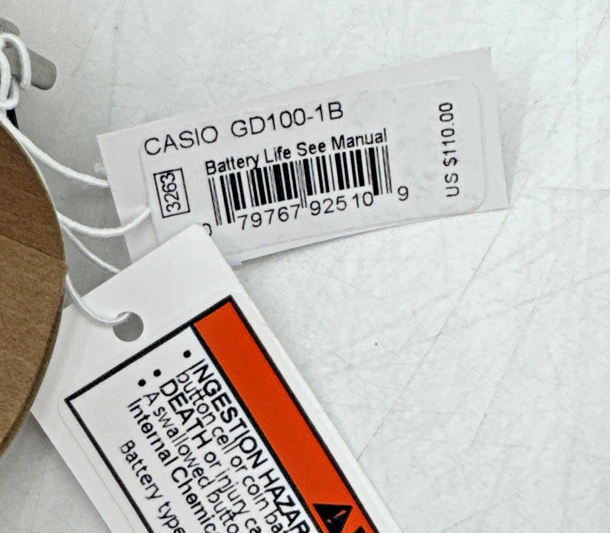 Casio GD-100-1B Wrist Watch for Men 3263