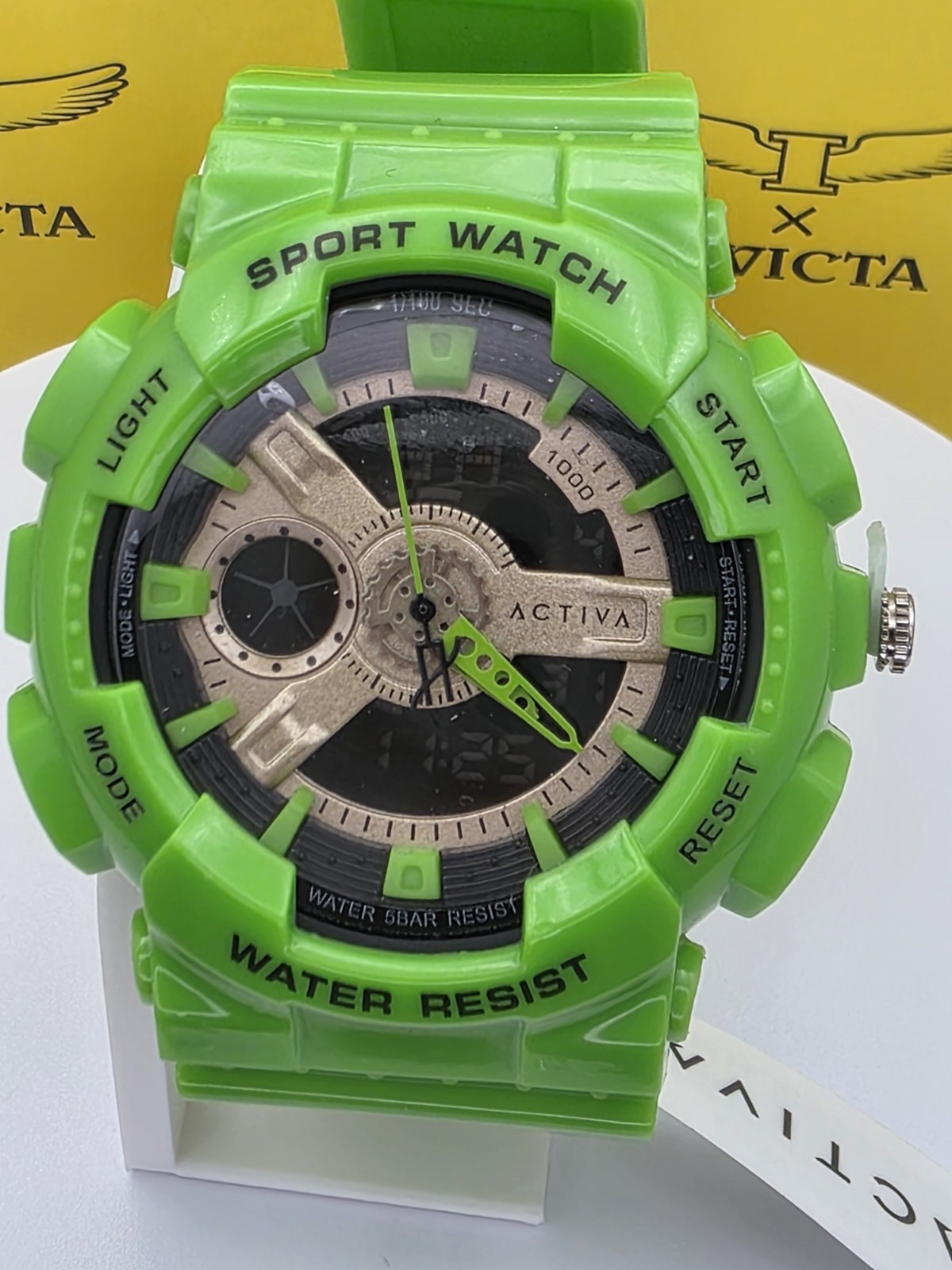 NIB Activa Invicta Men’s Neo X Sport Model ACW 499-016 50 MM Analog/Digital HULK