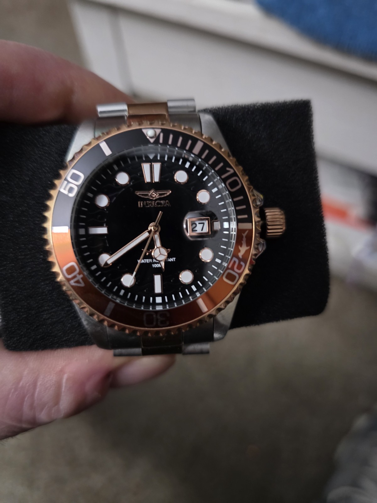 Invicta 44717- Pro Diver Men’s Watch – 43mm – Two Tone Steel / Rose Gold