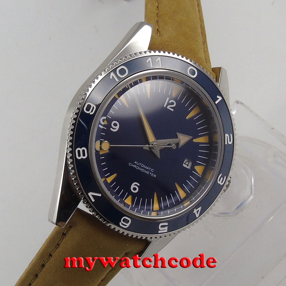 41mm Corgeut sterile blue sapphire glass Japan Nh35A Automatic 10ATM mens Watch