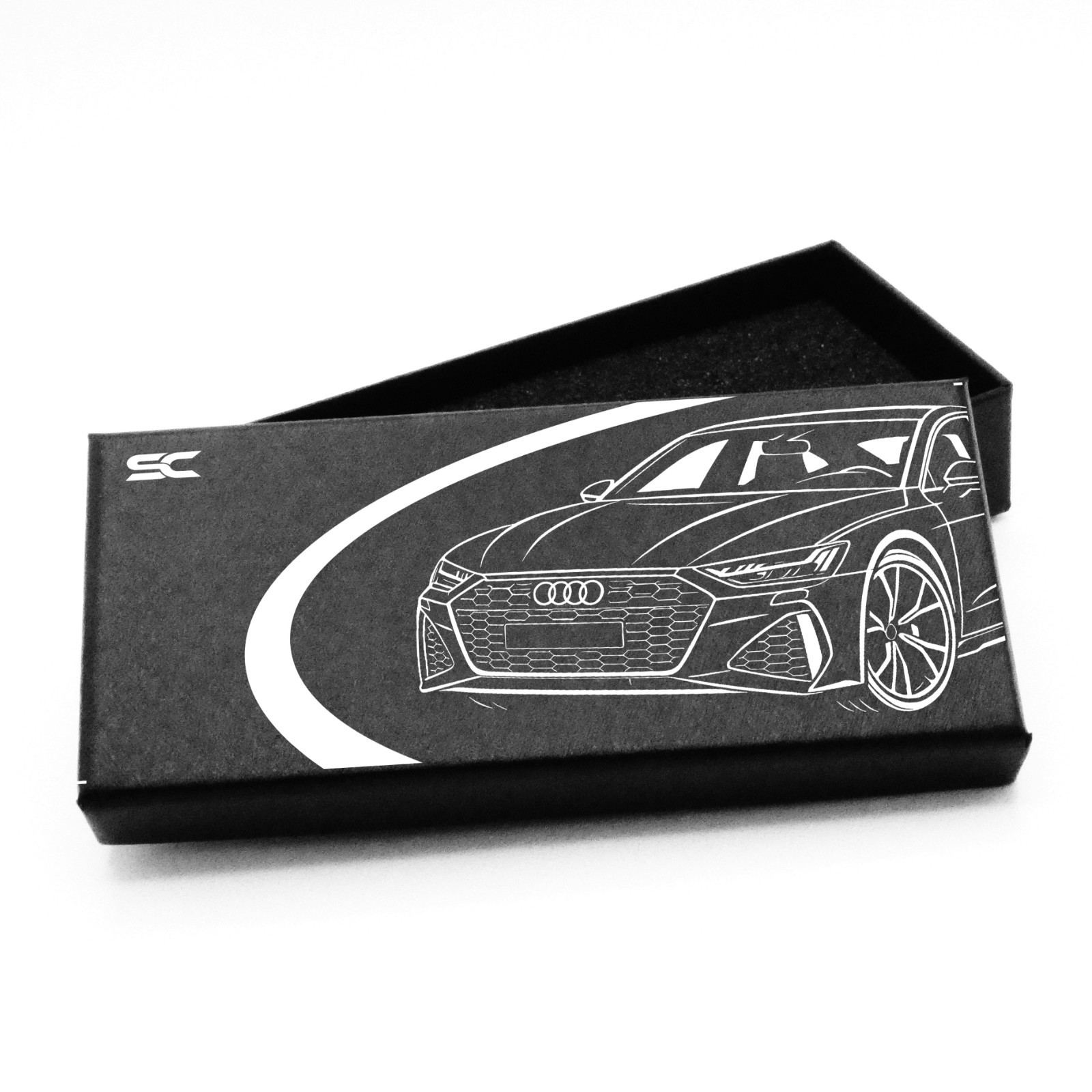 Audi Sport Track Master RS Black Chrono Style Fan Art Quartz Wrist Watch