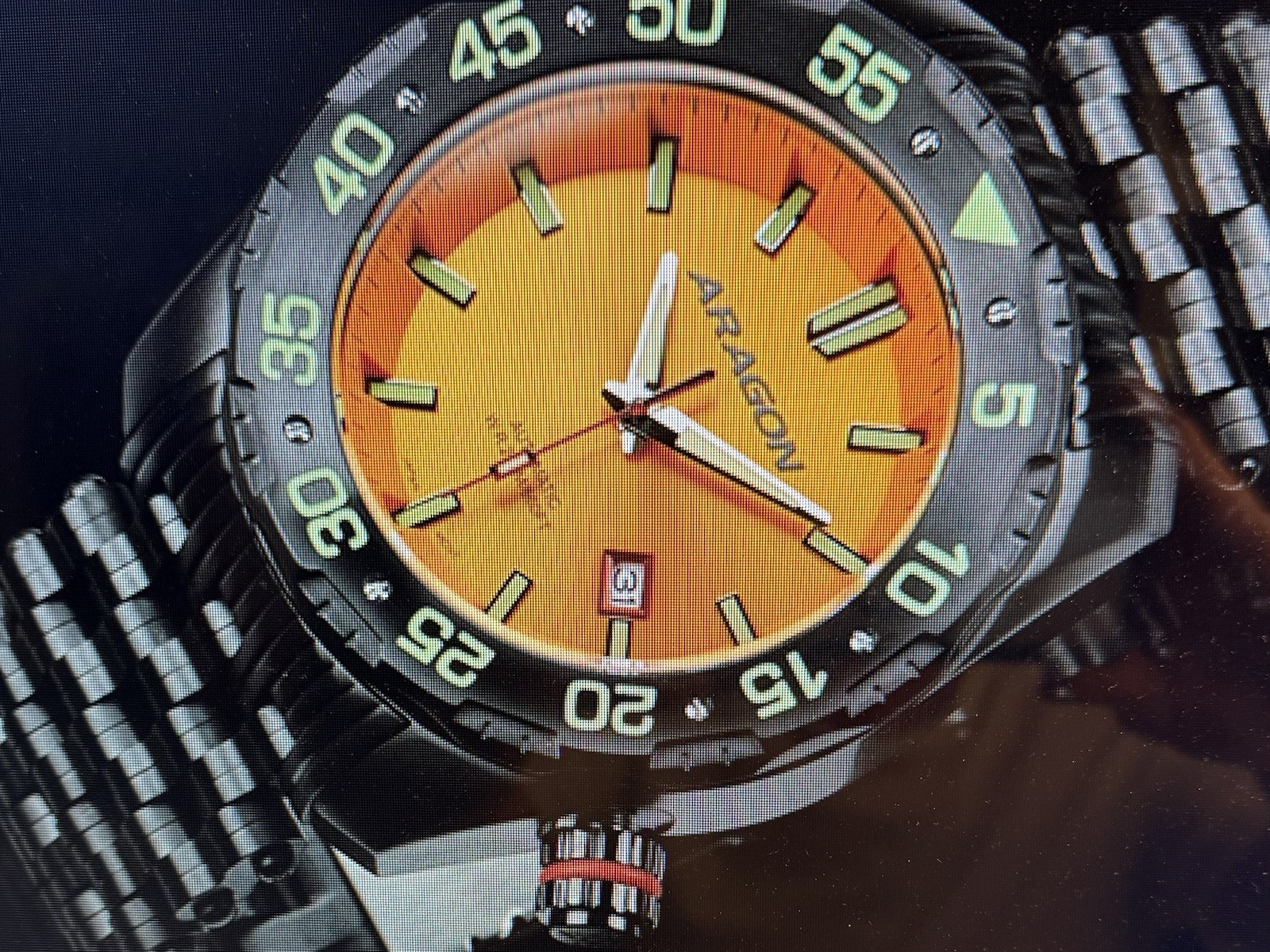 Aragon Men’s Automatic Diver Sea Charger NH35 Movement 50mm