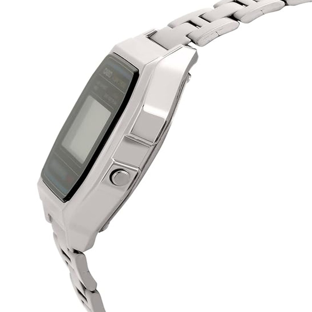 Casio Vintage A158WA-1DF Black Digital Dial Silver Stainless Steel Band D011 F S