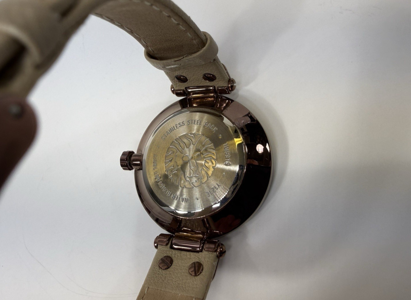 Large Dial face Anne Klein Mocha and Tan tone watch/wristwatch