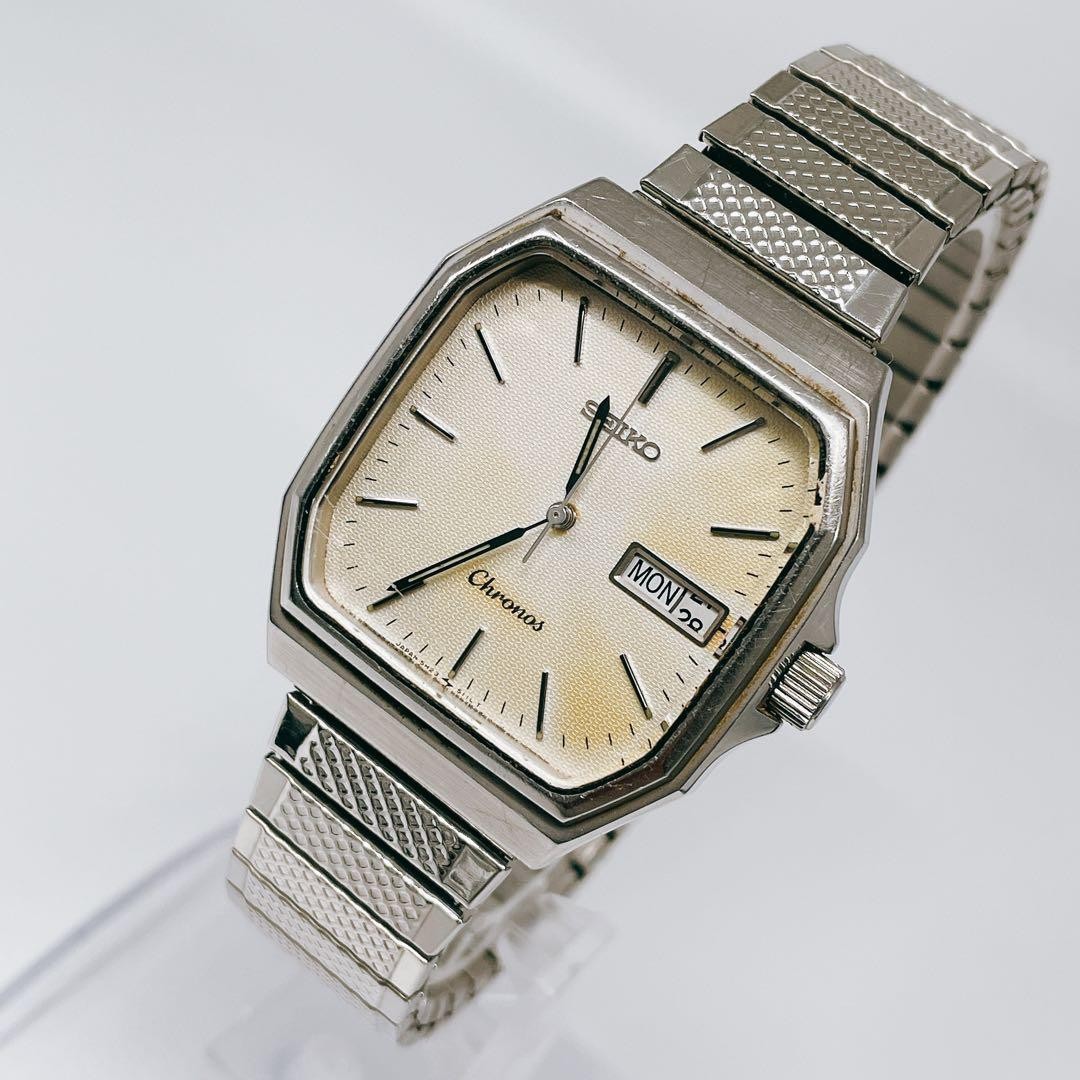 New battery working SEIKO Chronos vintage men’s 5H23 5100