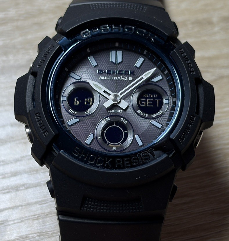 Casio G-Shock AWG-M100A-1AJF Radio Solar Watch Multi-band 6 Used item with Box