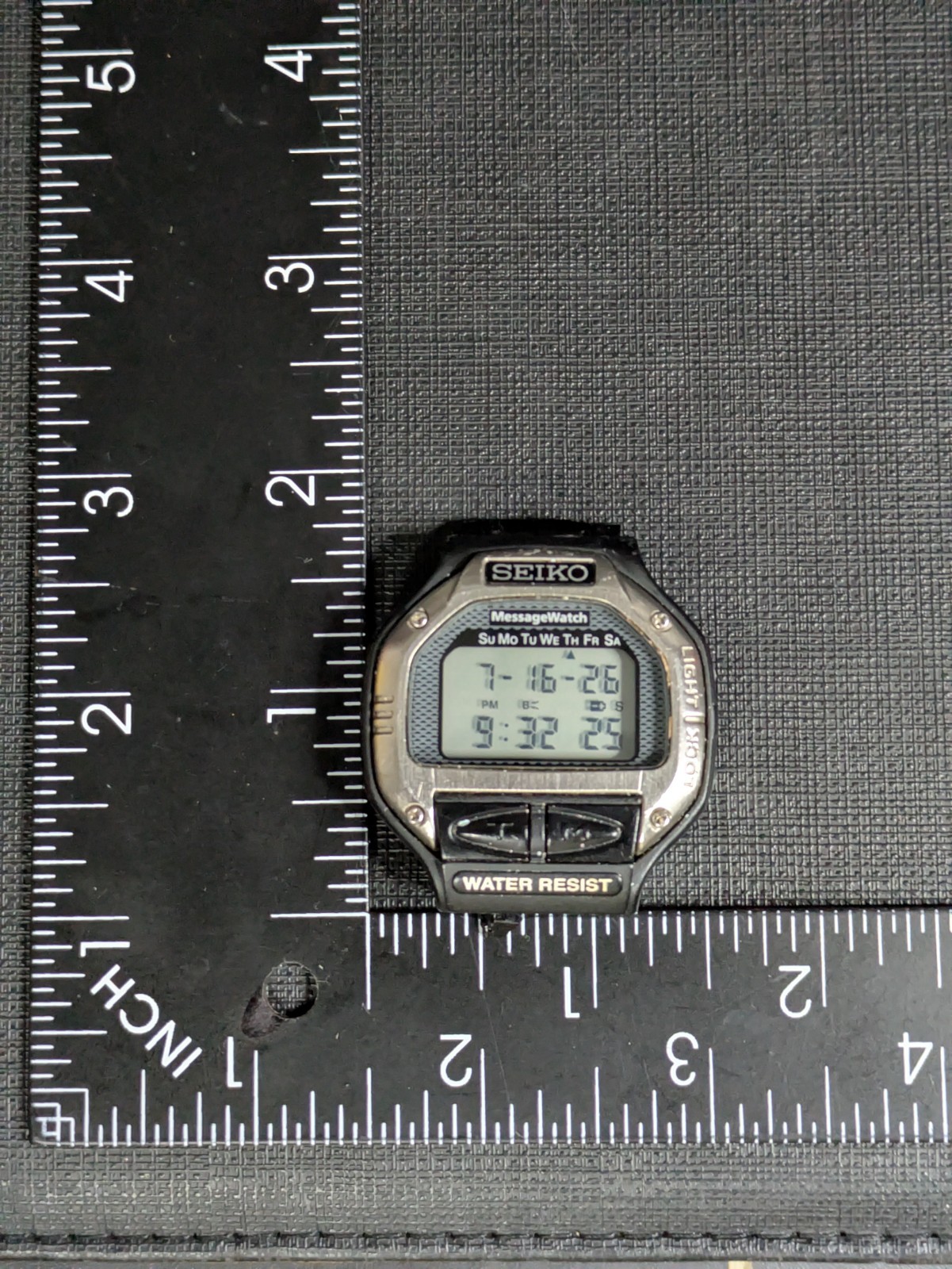 Seiko Message Watch Retro Digital Watch MA52-4A40 Needs New Battery