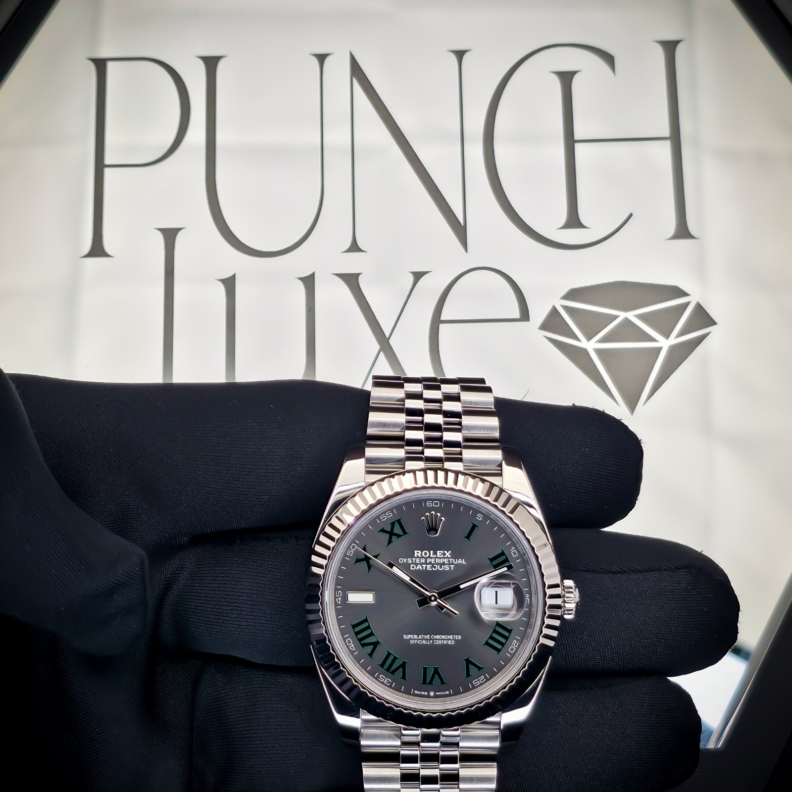 ROLEX DATEJUST “WIMBLEDON” | REF. 126334 | 41MM | GREY DIAL | 2023 | FULL SET