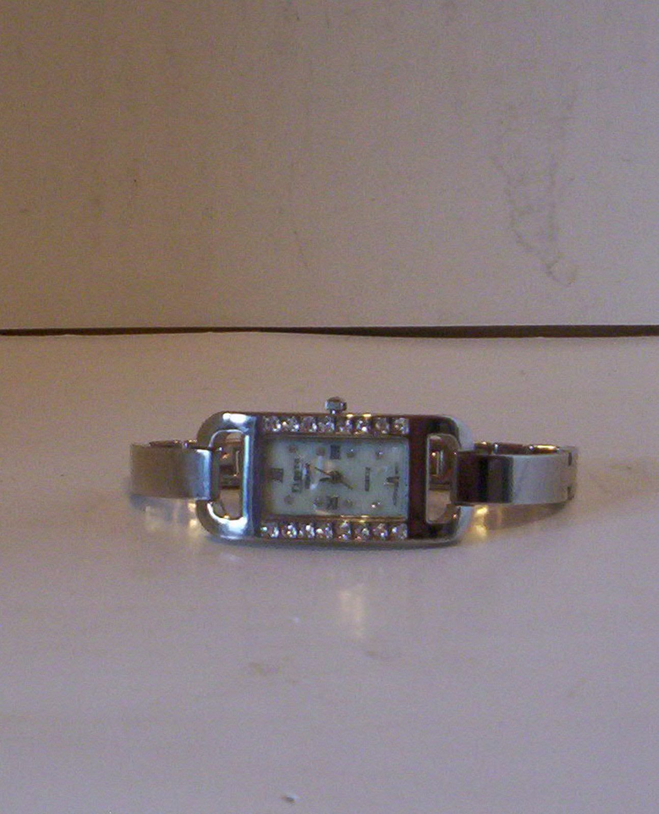 Womens Elegant “Figaro Couture” Casual/Formal Watch with Rhinestone Accents