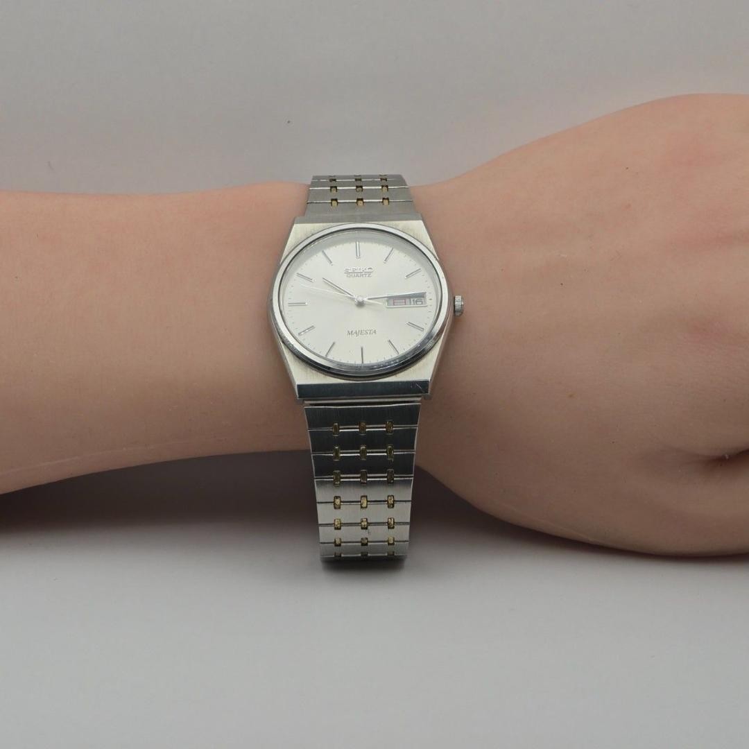 Seiko 9063-6000 Quartz Silver Dial Men Wristwatch