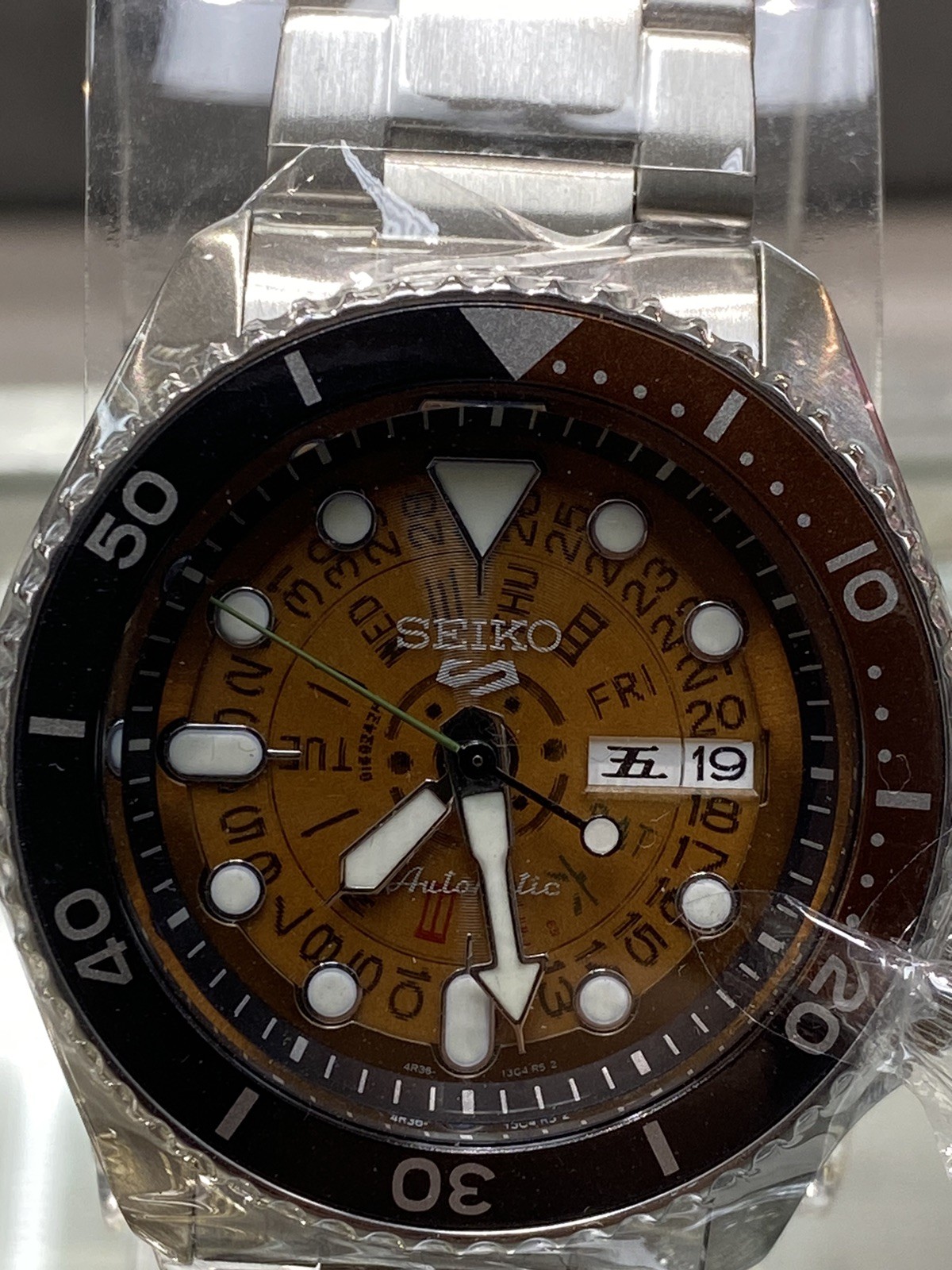 Seiko 5 Sports Automatic Orange Dial Sports Stainless Steel SRPJ47K1 Men’s Watch