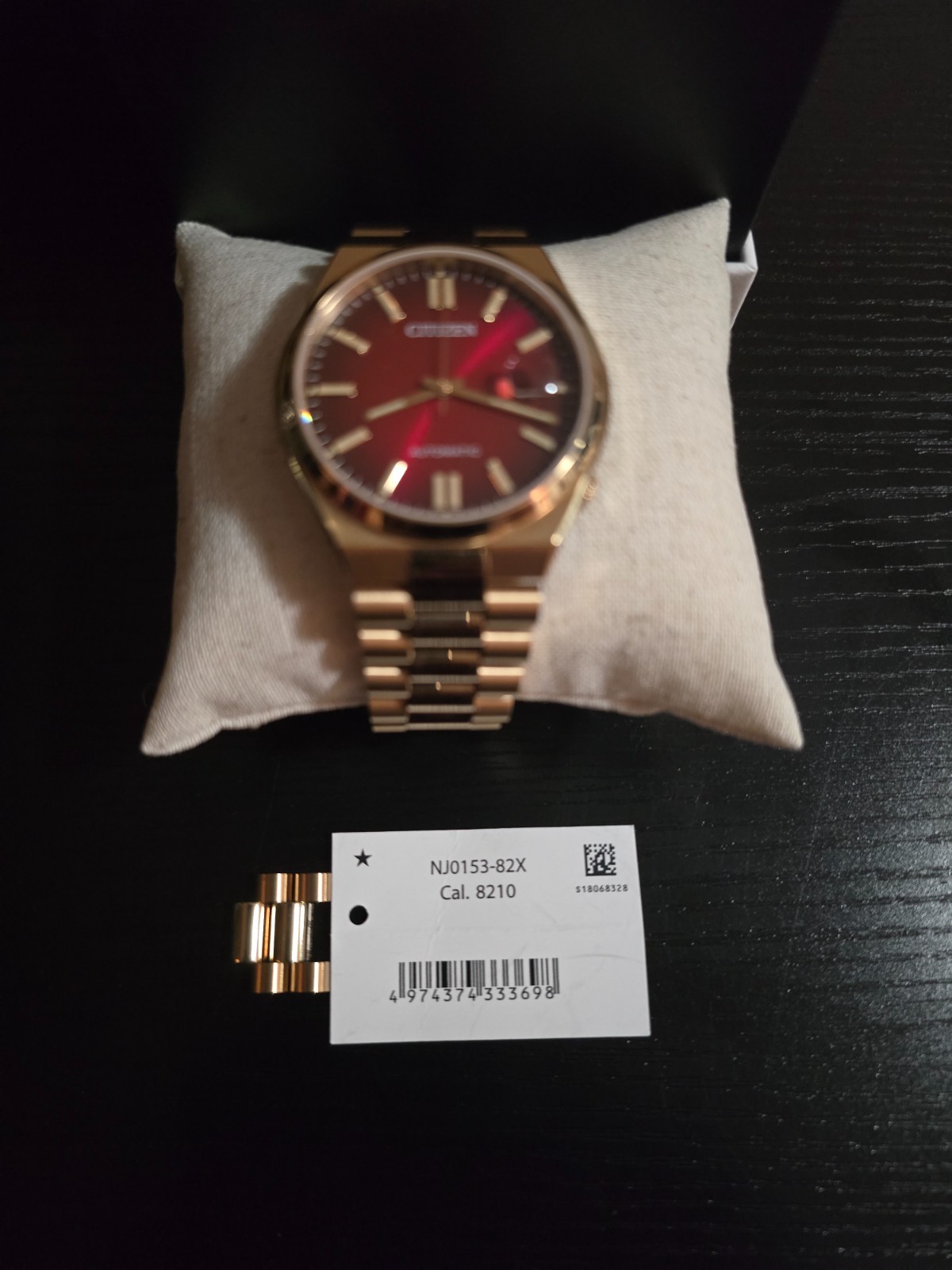 Citizen Tsuyosa NJ0153-82X Automatic Red Dial Stainless Steel 40mm Men’s Watch