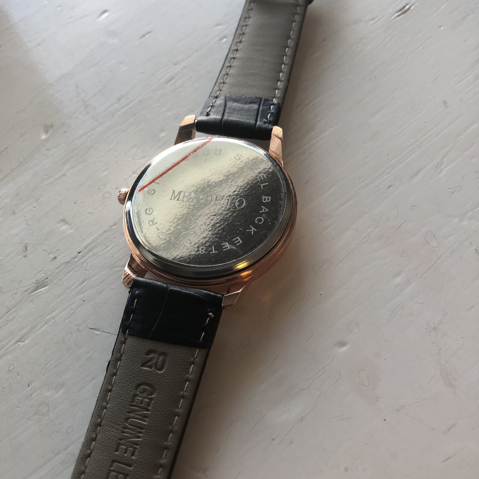 Mreurio Quartz Watch with Leather Bracelet