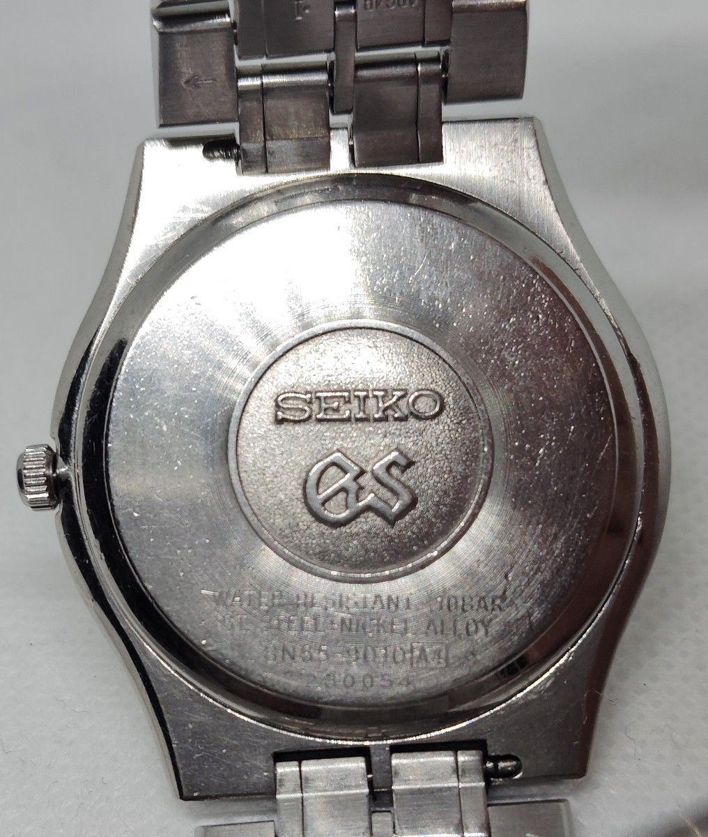 Grand Seiko 8N65-9010 Gold Dial Quartz 37mm Original Band Japan Used