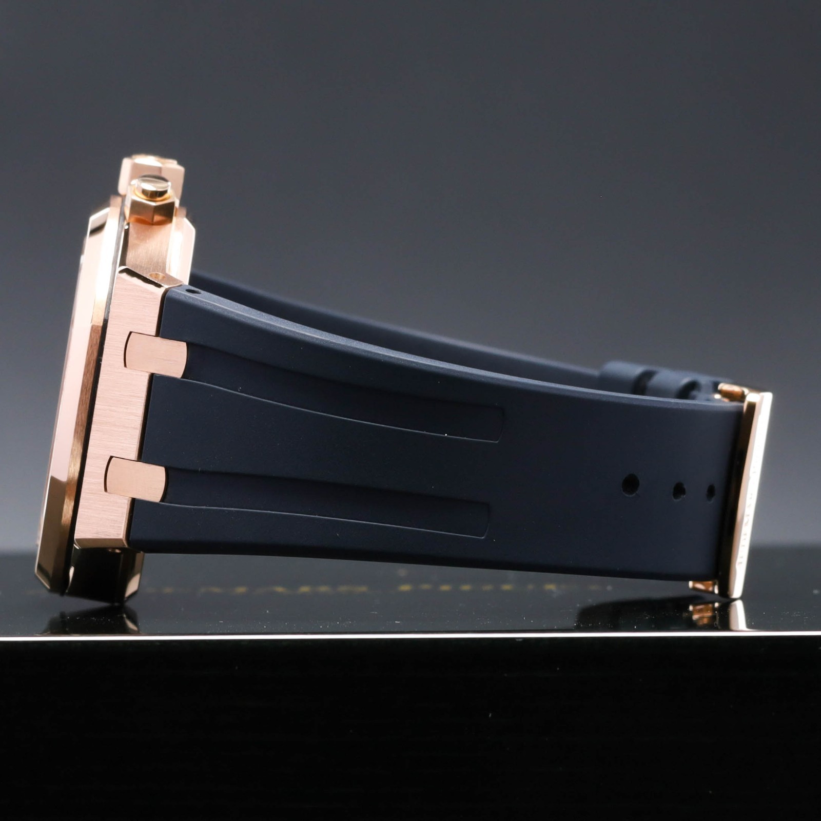 Audemars Piguet Royal Oak 39mm Rose Gold Silver Tapisserie Strap 26320OR