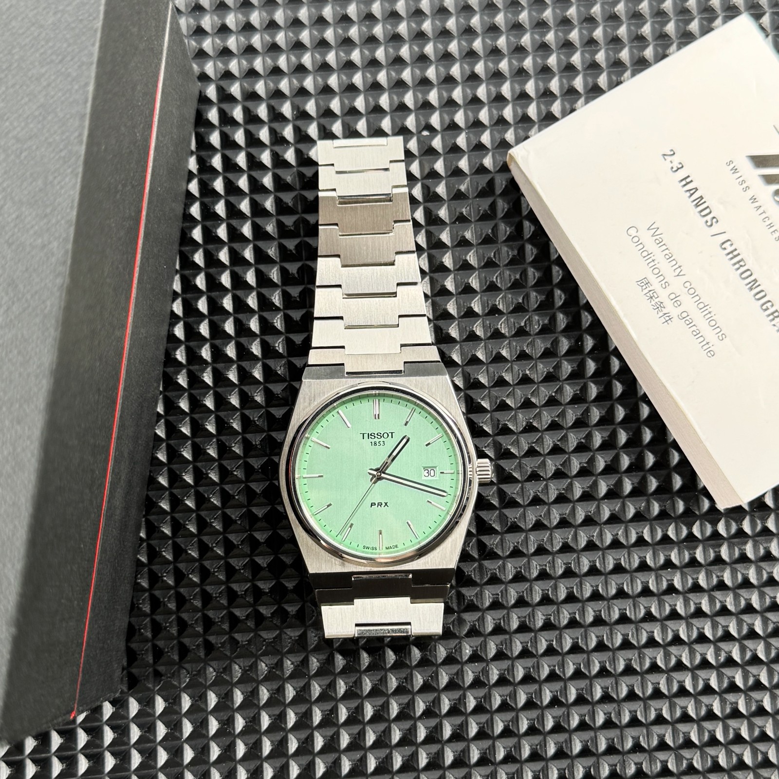 TISSOT PRX Swiss Quartz Light green Dial Men’s Watch 40mm T137.410.11.091.01