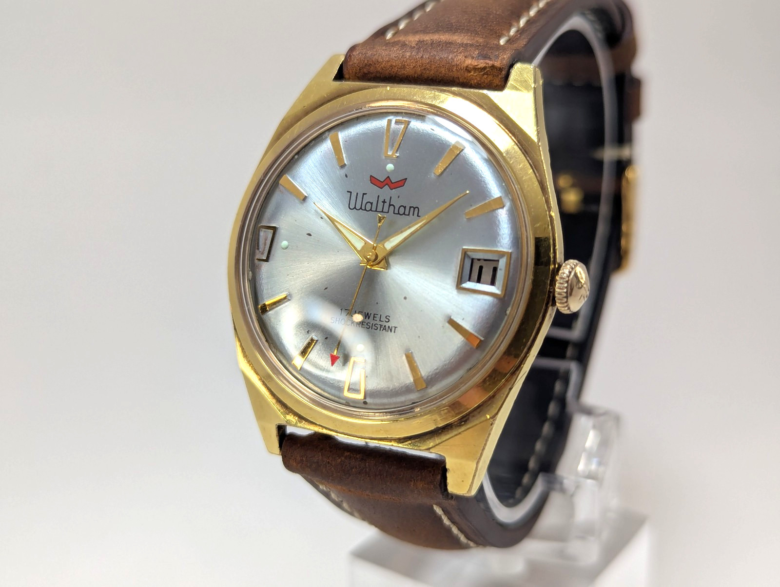Vintage Waltham 1970’s Wristwatch, Ricoh R614 17j Serviced, New Crystal & Strap