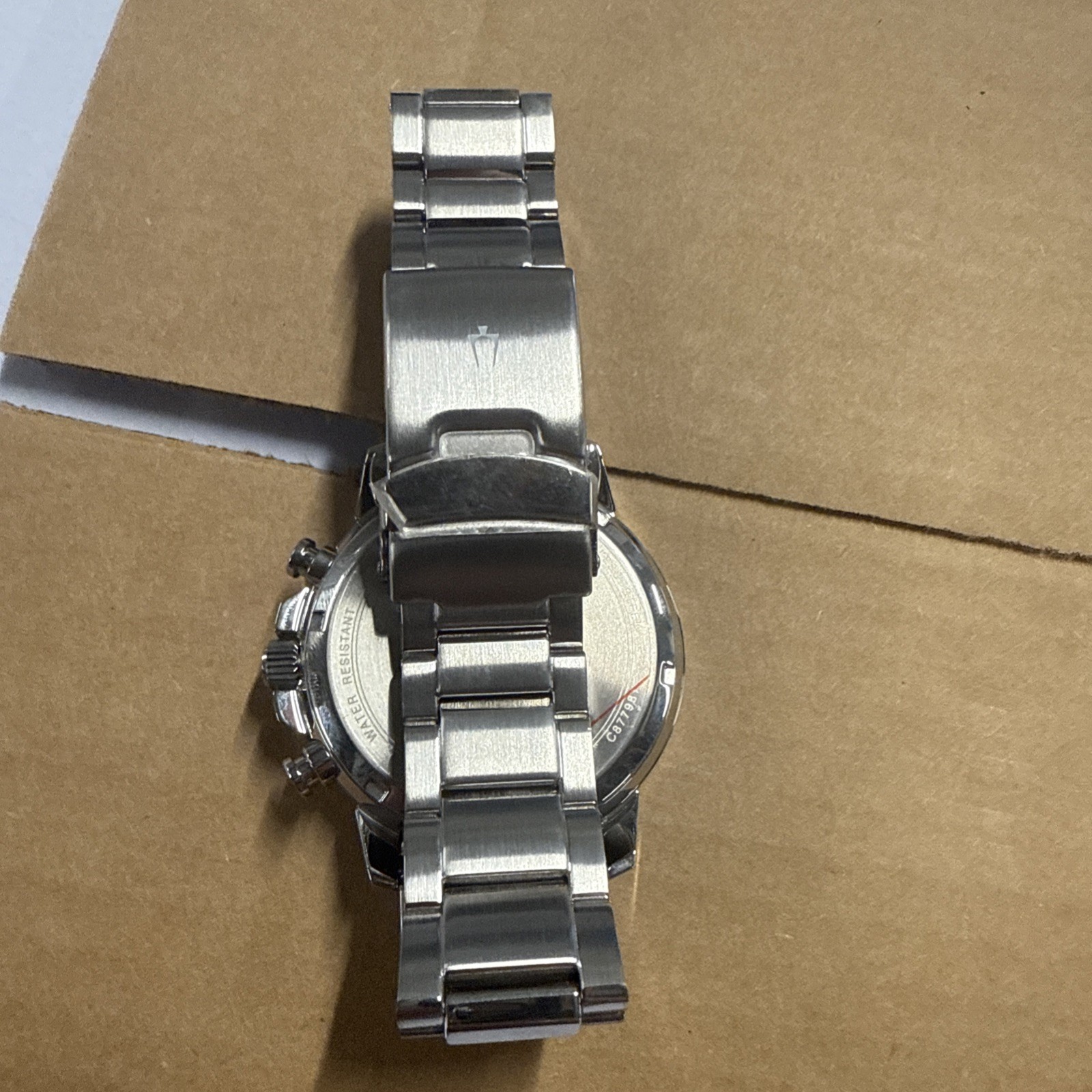 Bulova Precisionist 96B272 Men’s Chronograph Quartz Watch Black Dial Used