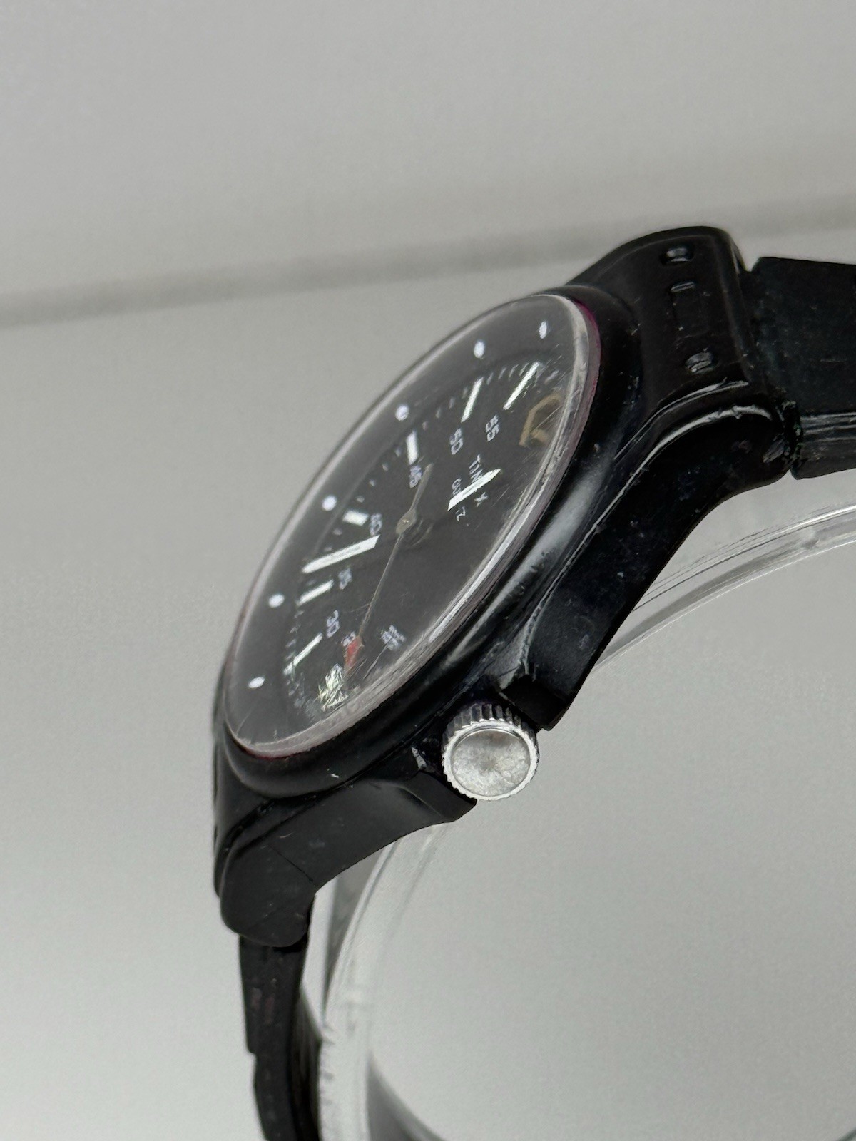 Vintage 1979 Timex Black Max Sport Quartz M Cell Wrist Watch 33mm Philippines