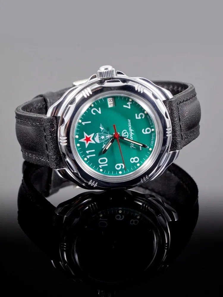 Vostok Komandirskie 211307 Watch Mechanical Military Watch USA Seller