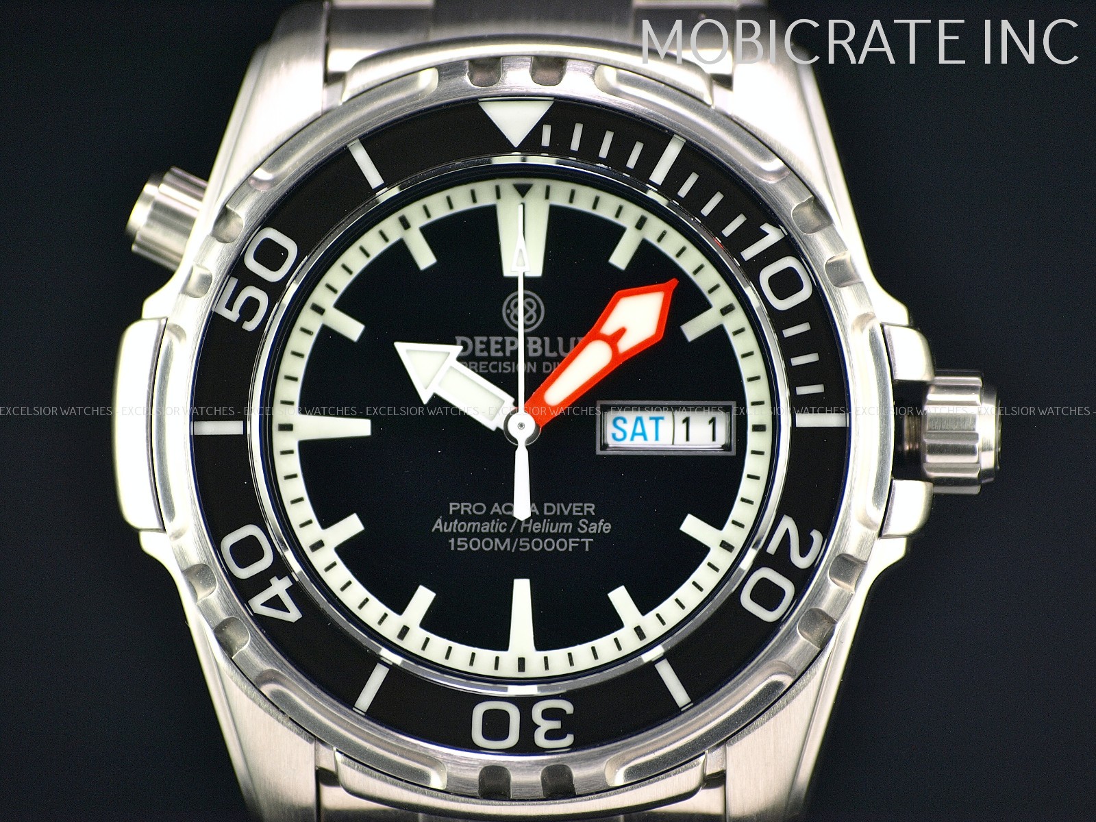 Rare Deep Blue Pro Aqua Men’s 45mm Automatic NH36 Sapphire Bezel & Crystal Watch