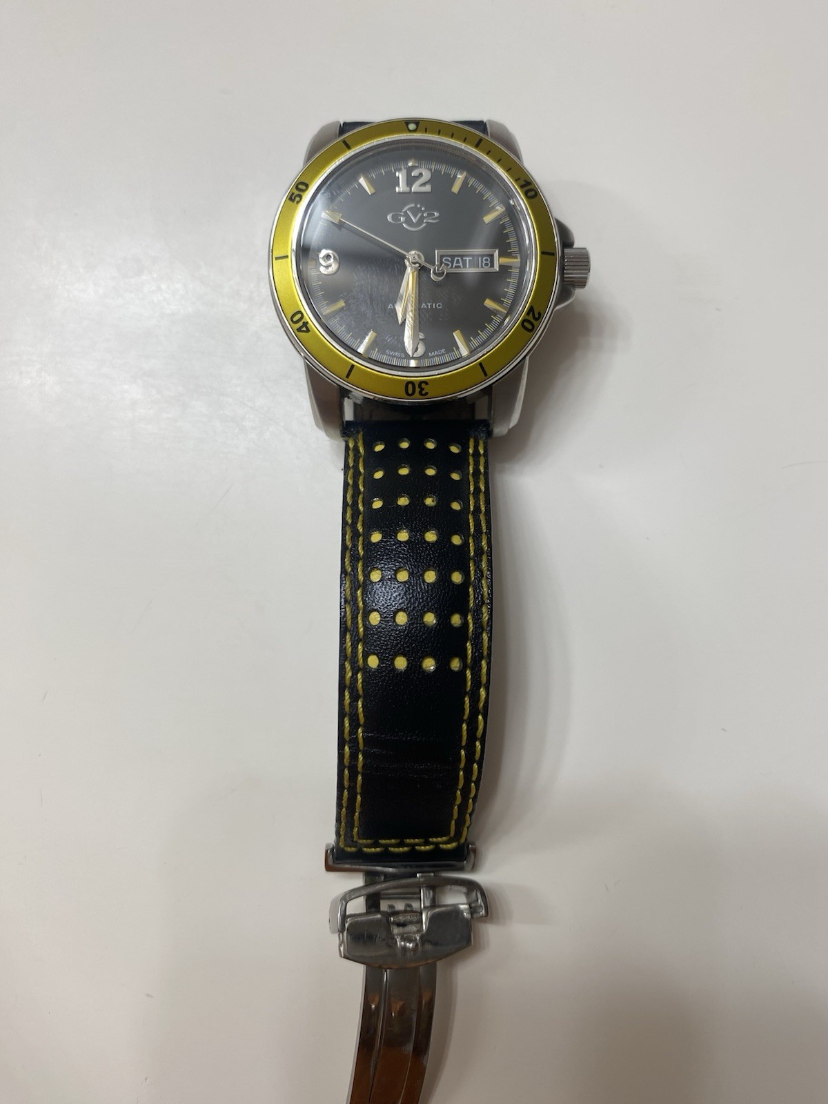 Gevril GV2 Day/date Automatic Diver’s Watch 25 Jewels