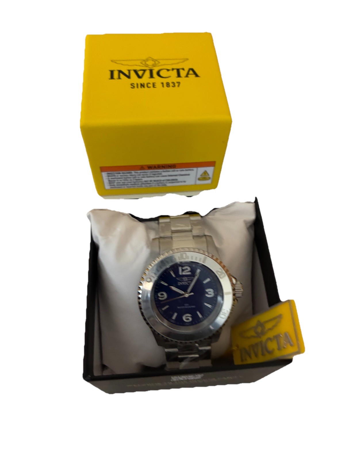 Invicta Specialty Rowan Men’s Blue Dial Stainless Steel Watch w/Box (69478)