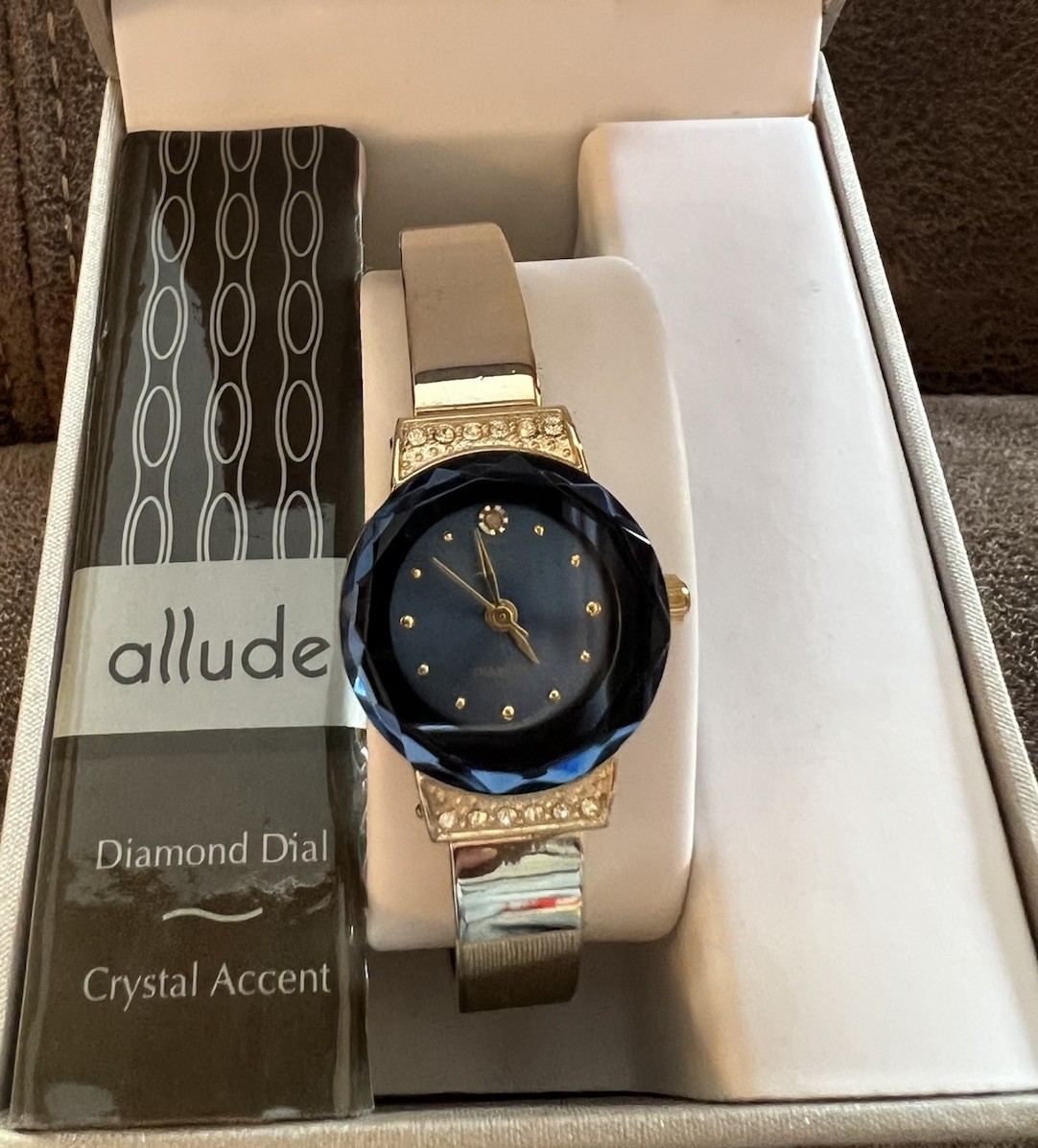 Allude FMDAL455 Diamond Quartz Analog Women’s Watch Sz. 6 1/2″ New Battery