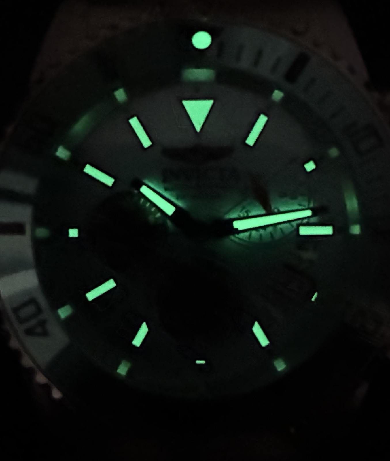 INVICTA PRO DIVER 44MM CHRONOGRAPH DATE TURQUOISE SUNBURST MULTIDIAL WATCH NEW!