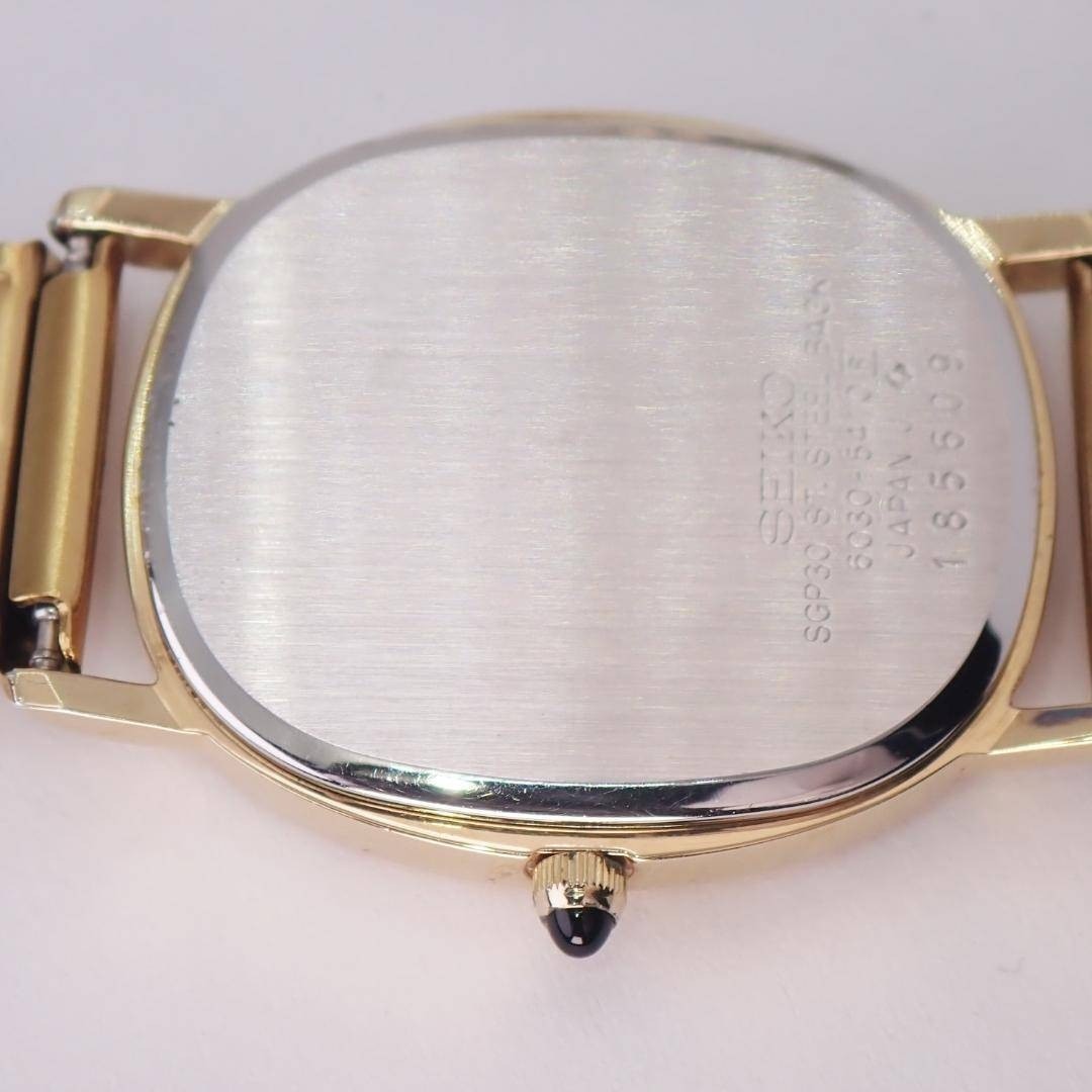 SEIKO Dolce 6030-5410 Quartz Unisex Watch Gold Oval 1981 New Battery Japan