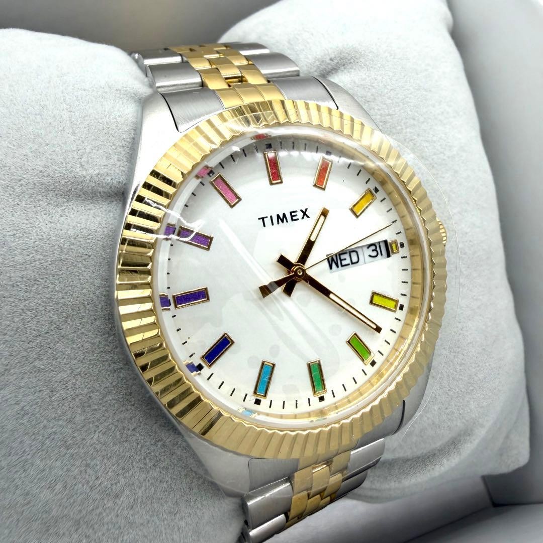Timex Waterbury Legacy White Dial Two Tone Watch Unused