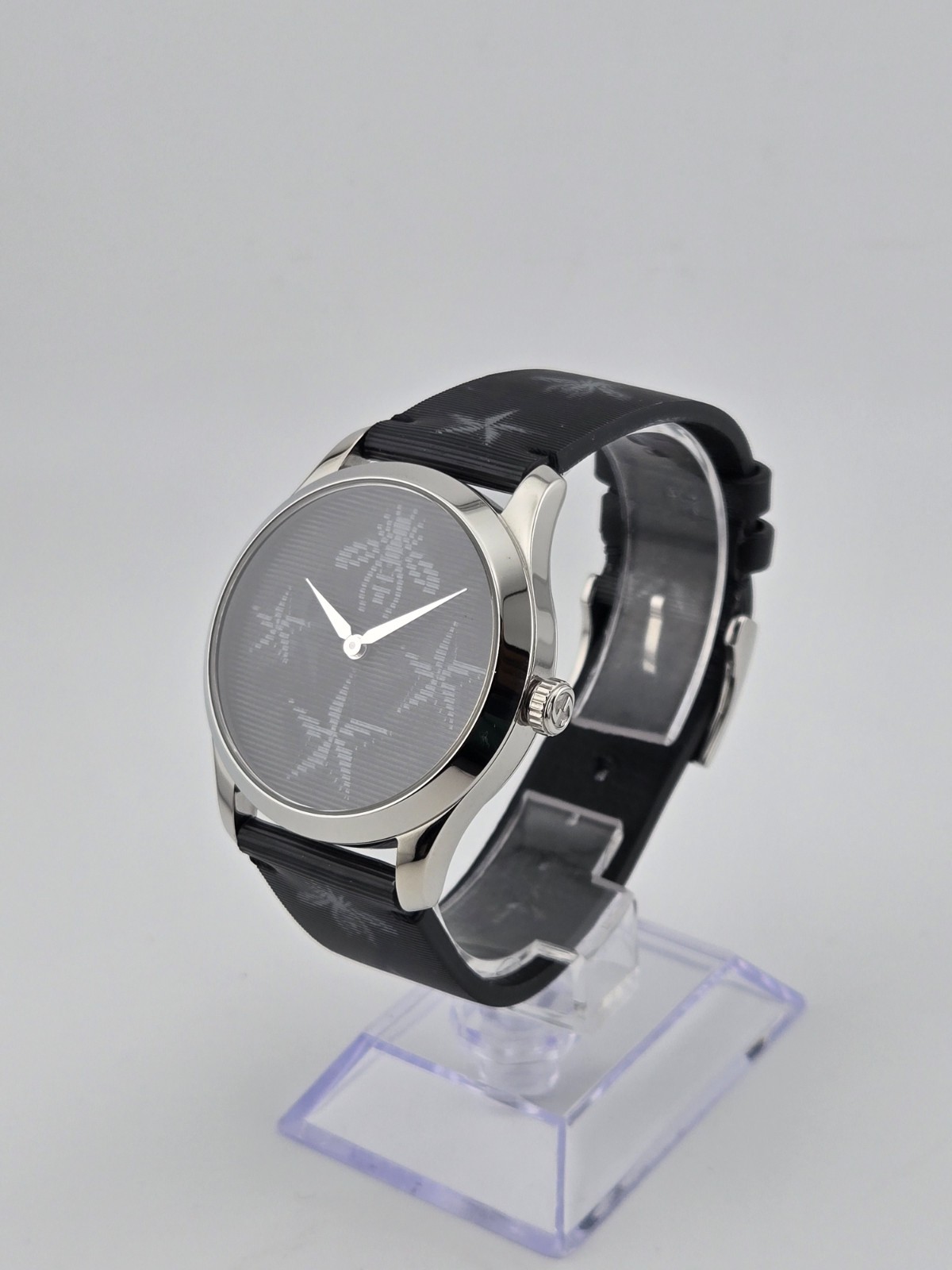 Gucci G-Timeless YA1264105 Women’s Bee and Star Black Dial Watch ⌚